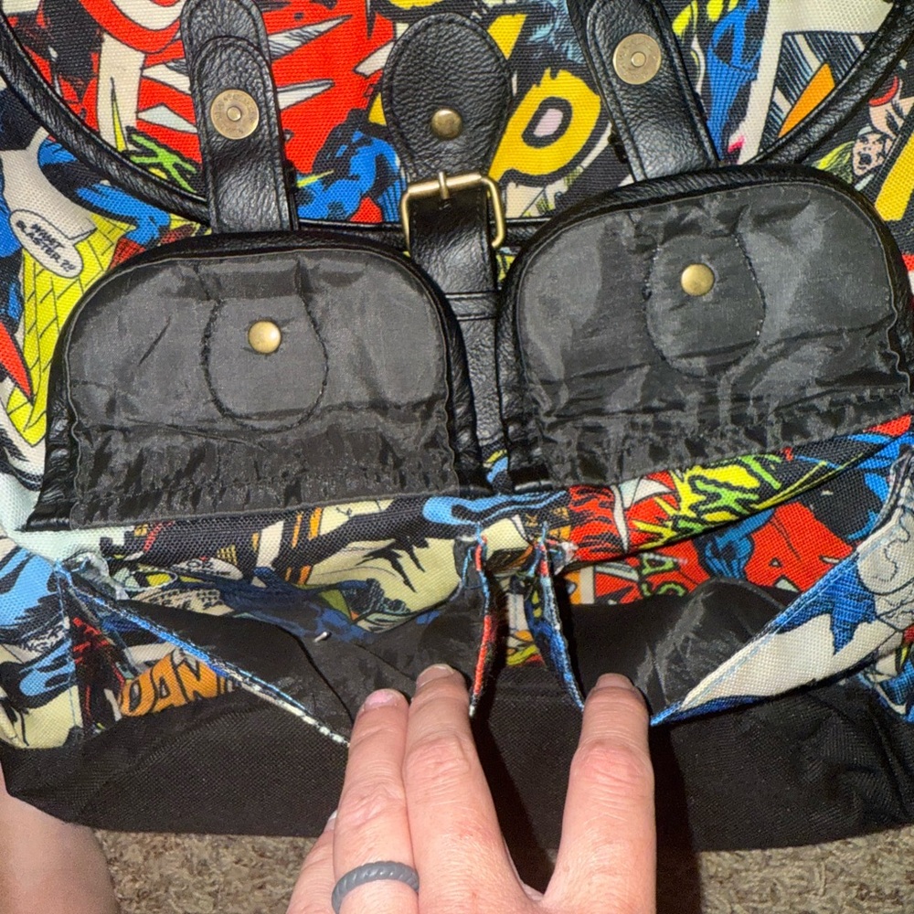 Marvel Loungefly Superhero Comic Backpack - Red, … - image 3